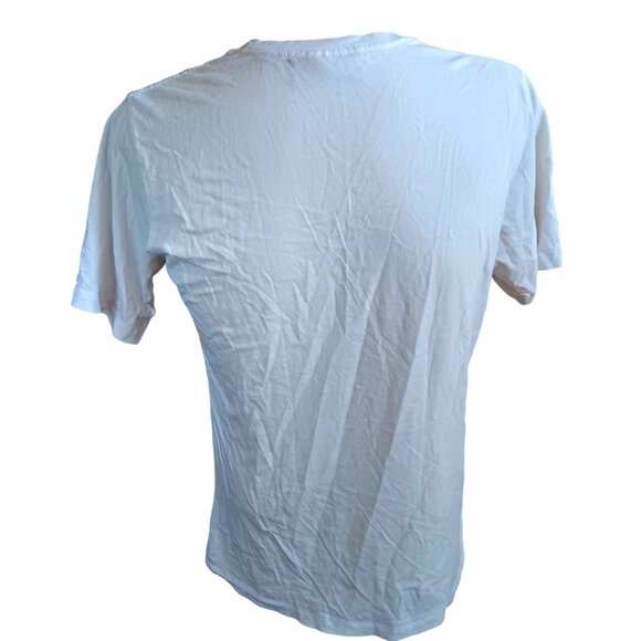 Vintage Men's XS T-shirt Single Stitch White No Boundaries 90's Distress Grunge - Picture 6 of 7
